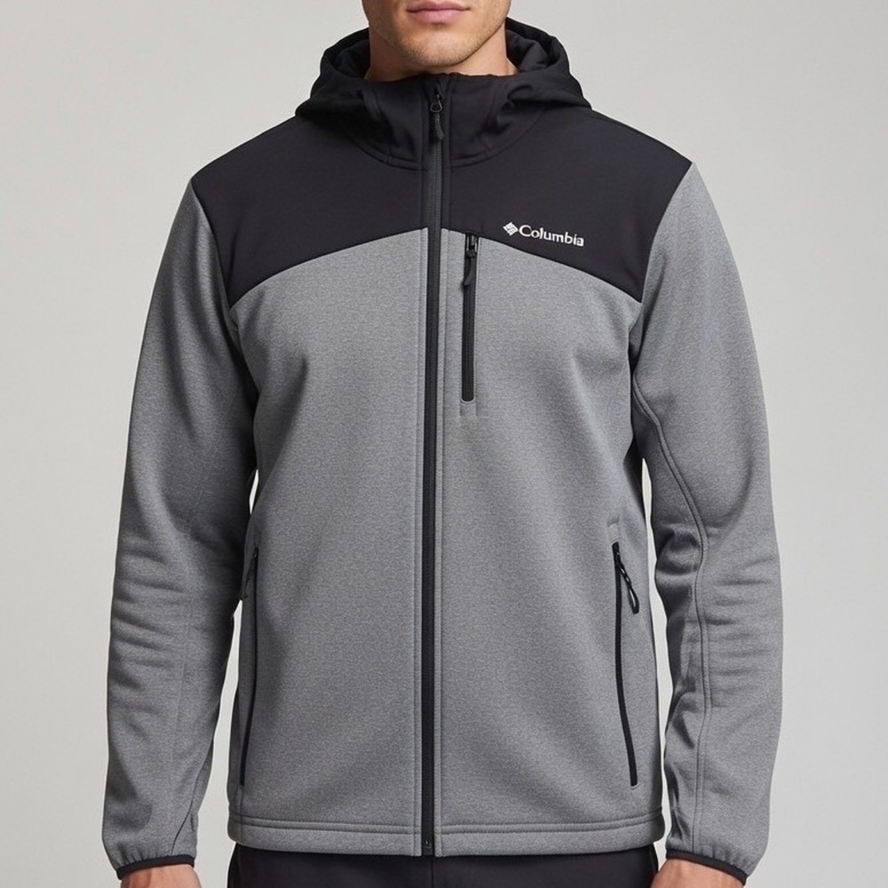 Columbia Men's Lightweight Hooded Windbreaker Jacket  Size Large‎